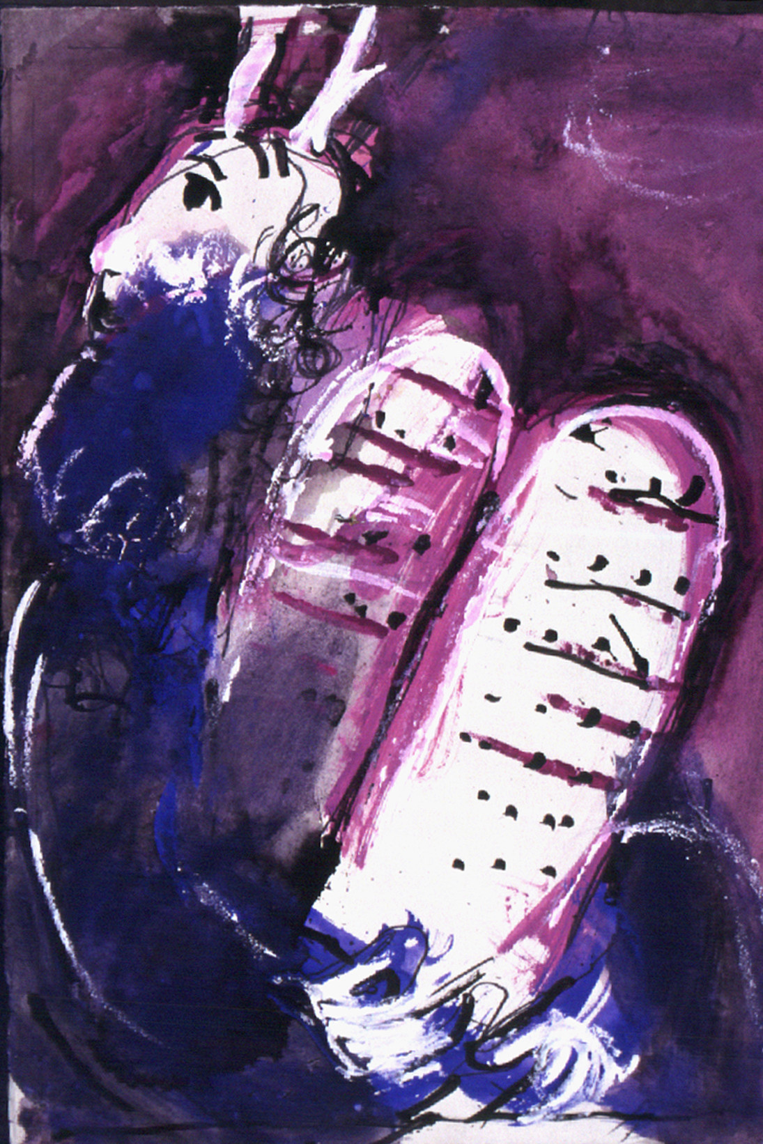 1095x1642 marc chagall, moses, drawing for the edition of the bible - Verve Drawing