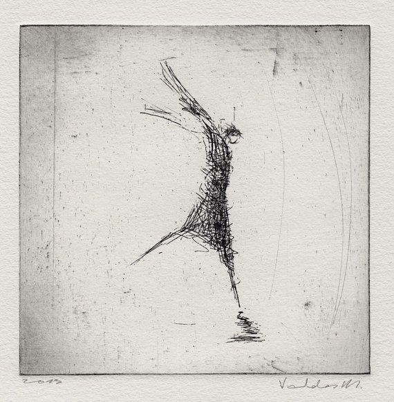 570x582 verve original etching my secret garden - Verve Drawing