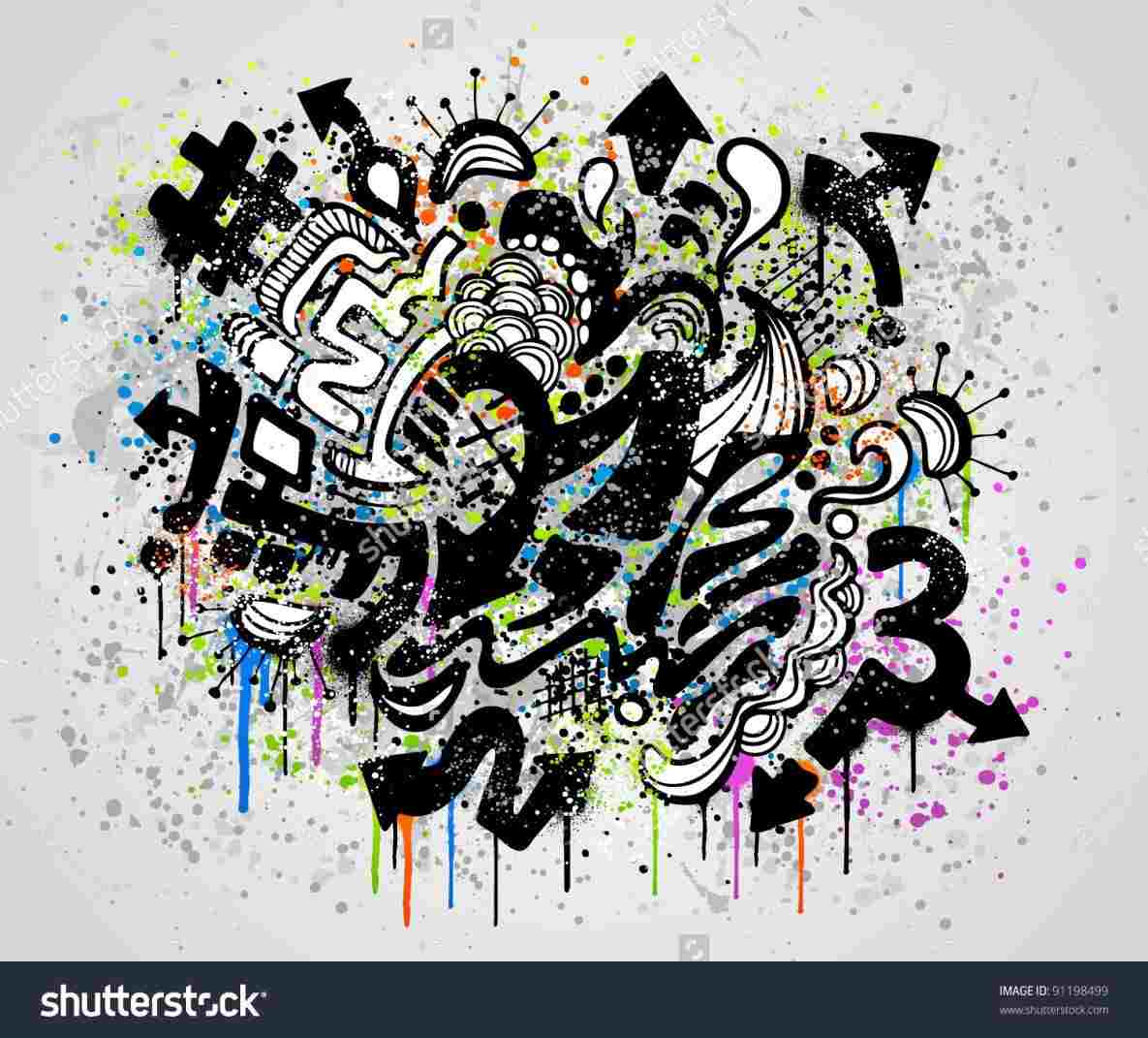 1185x1071 Drawings Easy To Draw A Crazy Graffiti Character Easy Step - Very Cool Drawings