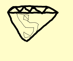 300x250 cool diamond with a very cool and hip s on it drawing - Very Cool Drawings