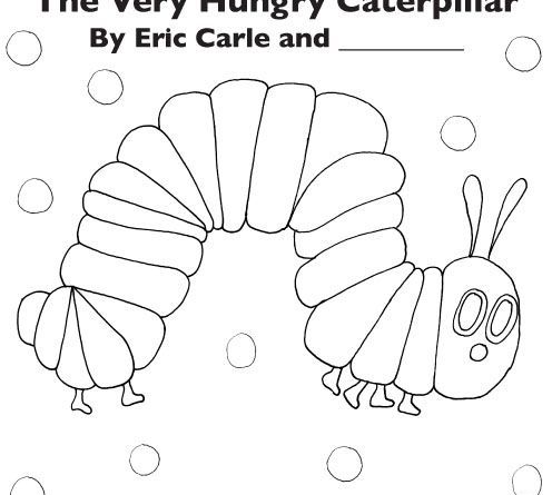496x445 the very hungry caterpillar coloring book - Very Hungry Caterpillar Drawing