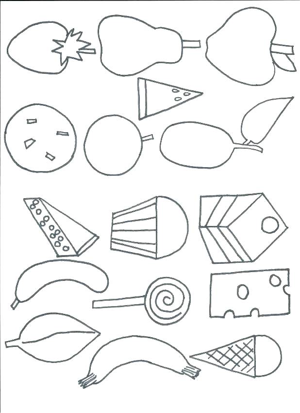 618x850 coloring caterpillars very hungry caterpillar coloring pages very - Very Hungry Caterpillar Drawing