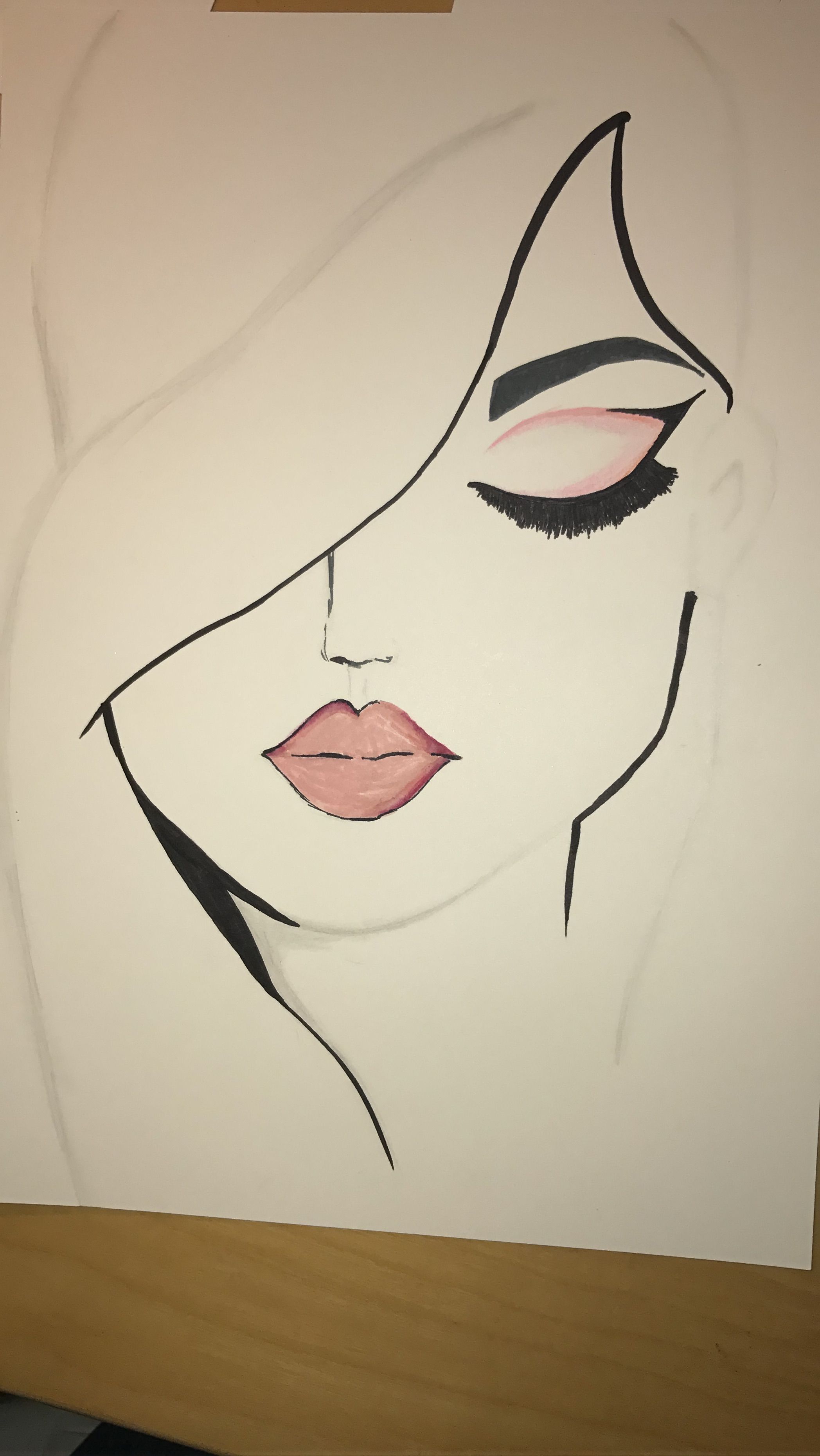 2096x3724 it was very easy to draw but the lips are easy to mess up - Very Very Easy Drawing