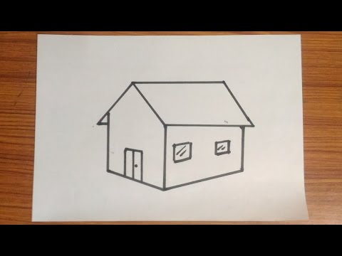 480x360 How To Draw House Very Easy - Very Very Easy Drawing