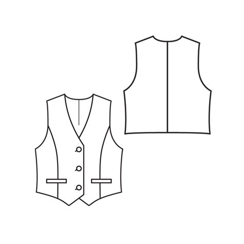 475x475 vest - Vest Drawing