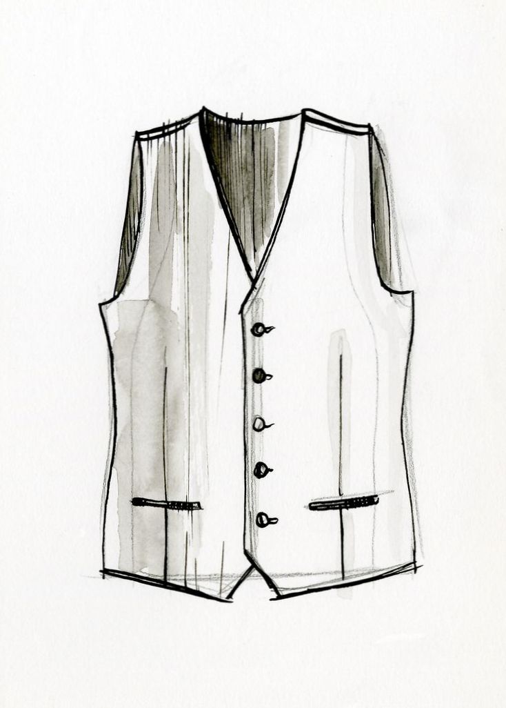 vest drawing