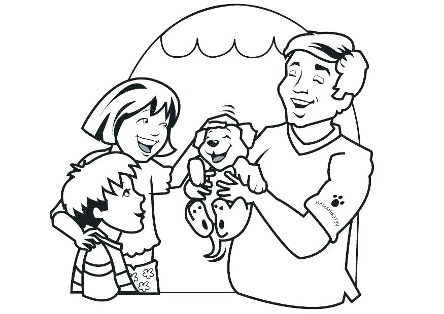 875x620 Vet Printable Coloring Pages Veterinarian Drawing Beautiful - Veterinarian Drawing