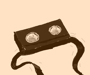 300x250 rewinding a vhs tape drawing - Vhs Drawing