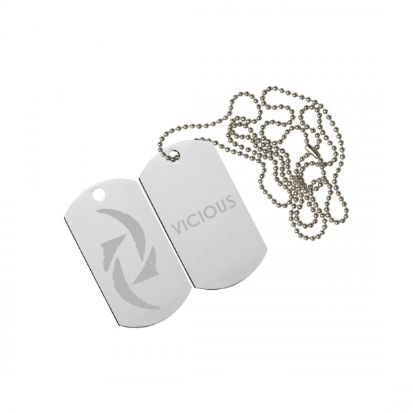 600x600 Vicious Dog Tag Necklace - Vicious Dog Drawing