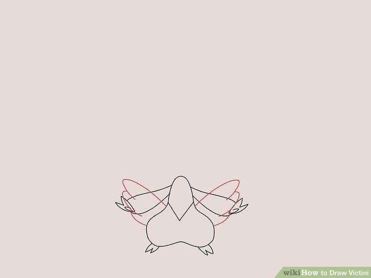 728x546 How To Draw Victini Steps - Victini Drawing