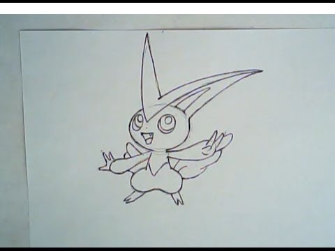 480x360 How To Draw Victini From Pokemon - Victini Drawing