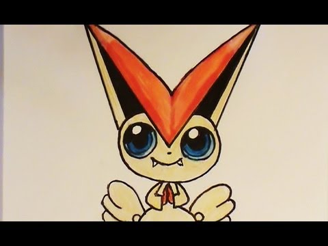 480x360 Victini How To Draw This - Victini Drawing