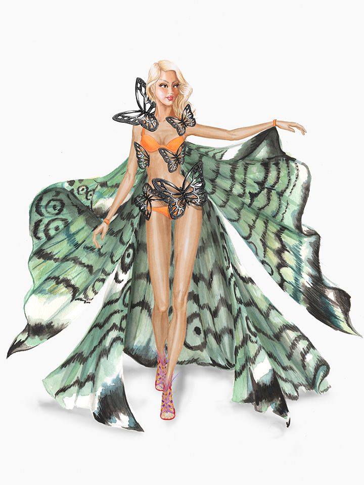 720x960 Catch Gigi Hadid Fluttering Down The Runway In The Victoria - Victoria Secret Drawinging