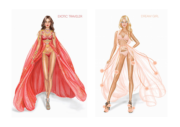 610x432 First Drawings For Victoria's Secret Show - Victoria Secret Drawinging