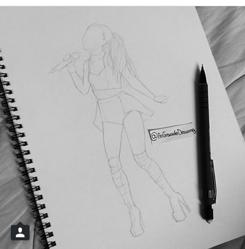 480x487 My Start Drawing Ariana Grande In The Victoria's Secret Fashion Show - Victoria Secret Drawinging