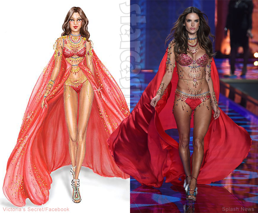 871x720 Photos Victoria's Secret Fashion Show Illustrations - Victoria Secret Drawinging