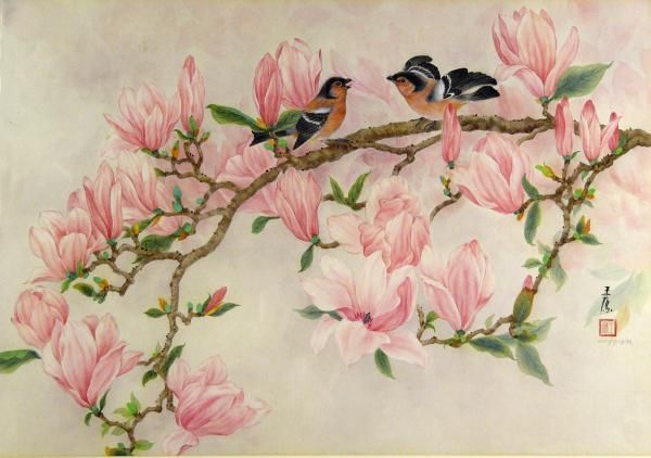 600x422 flowers drawings inspiration victorian graphics bird and flowers - Victorian Bird Drawings