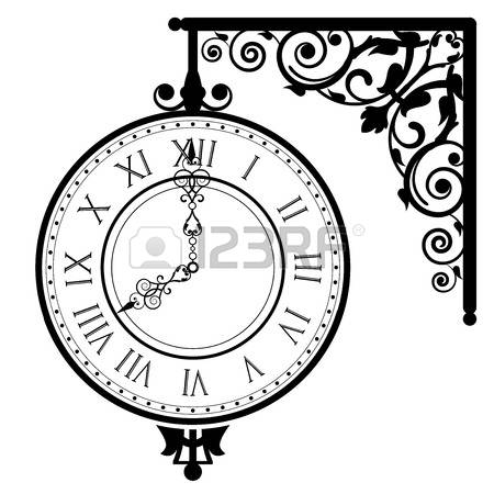 450x450 Drawn Clock Victorian - Victorian Clock Drawing