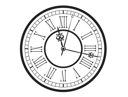 541x410 Free Download Of Antique Clock Face Vector Graphics And Illustrations - Victorian Clock Drawing