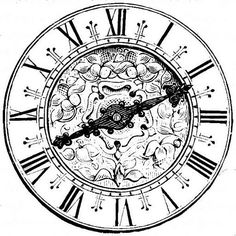 236x236 Best Clock Drawings Images In Tattoo Clock, Clockwork - Victorian Clock Drawing