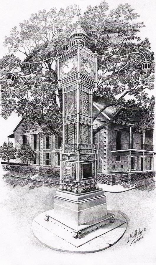 529x900 Victoria Clock Tower Drawing - Victorian Clock Drawing