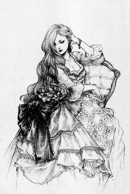 500x744 Victorian Beauty Digital Art Drawings, Art, Illustration Art - Victorian Drawings