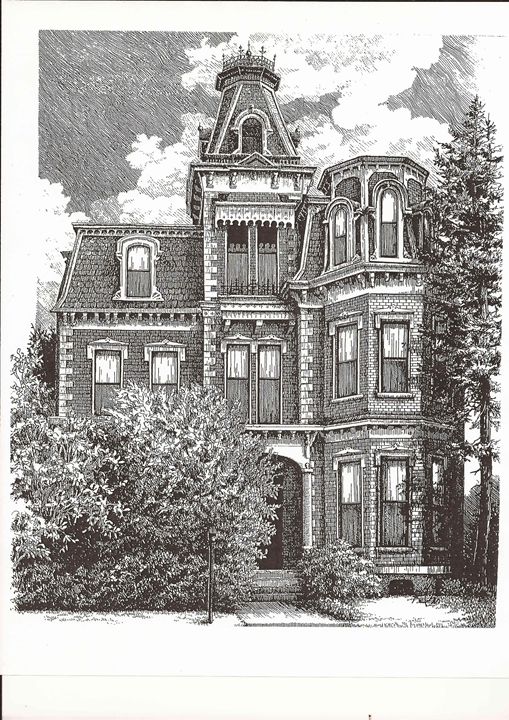 509x720 Victorian House - Victorian House Drawing