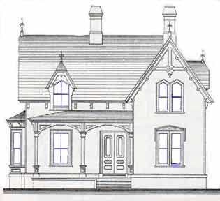 315x288 Victorian Architecture Drawings - Victorian House Drawing