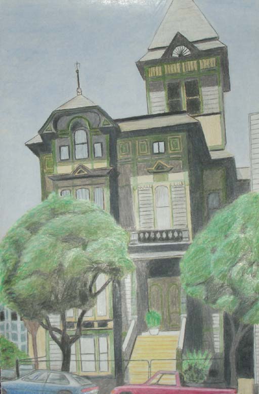 512x779 Filevictorian Era House In San Francisco, California - Victorian House Drawing