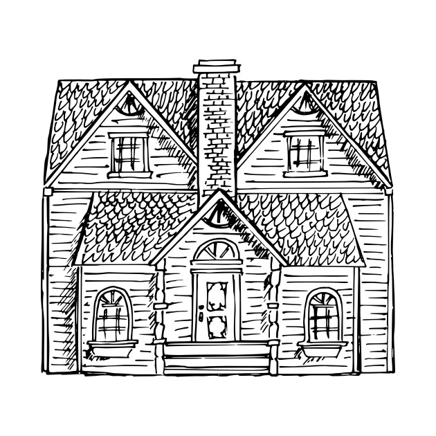 Victorian House Line Drawing At PaintingValley Com Explore Collection   Victorian House Line Drawing 14 