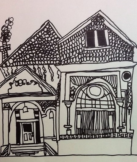 447x531 Victorian Houses Art With Mrs N - Victorian House Line Drawing