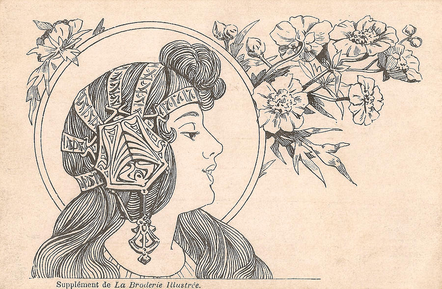 900x589 Victorian Lady - Victorian Lady Drawing