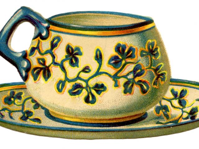 640x480 Drawn Teacup Victorian - Victorian Teacup Drawing