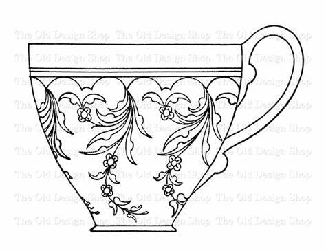 474x365 Victorian Teacup Drawing Gtgt - Victorian Teacup Drawing