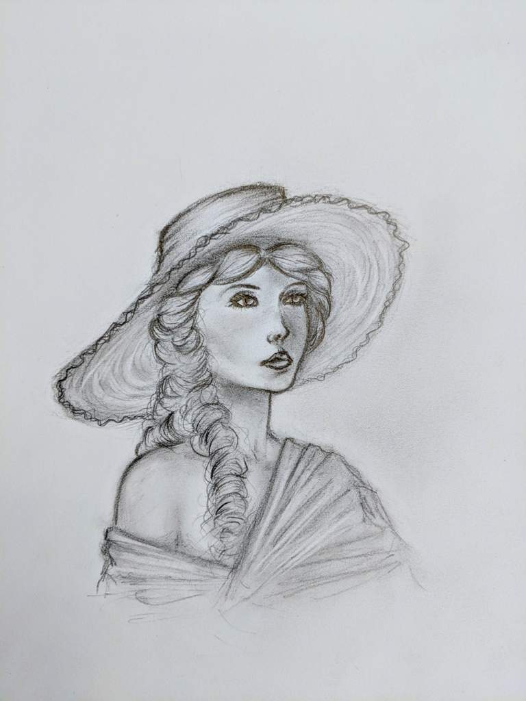 768x1024 Request - Victorian Woman Drawing