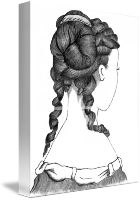 455x650 Victorian Woman - Victorian Woman Drawing