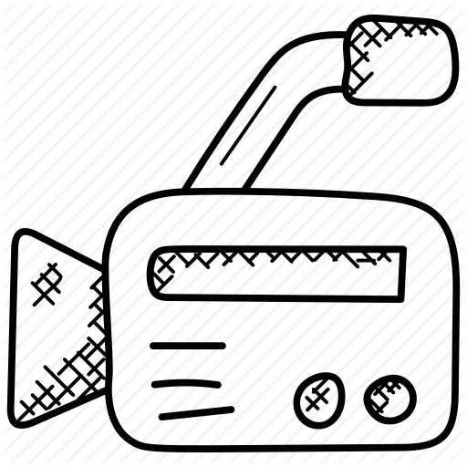 512x512 video camera drawing transparent png clipart free download - Video Camera Drawing