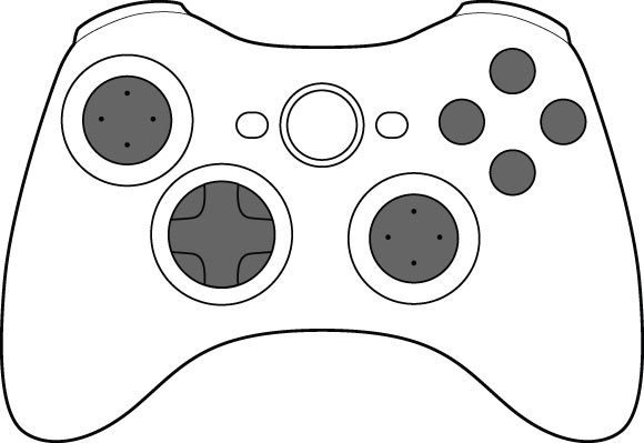 580x399 how to draw a video game controller - Video Game Controller Drawing