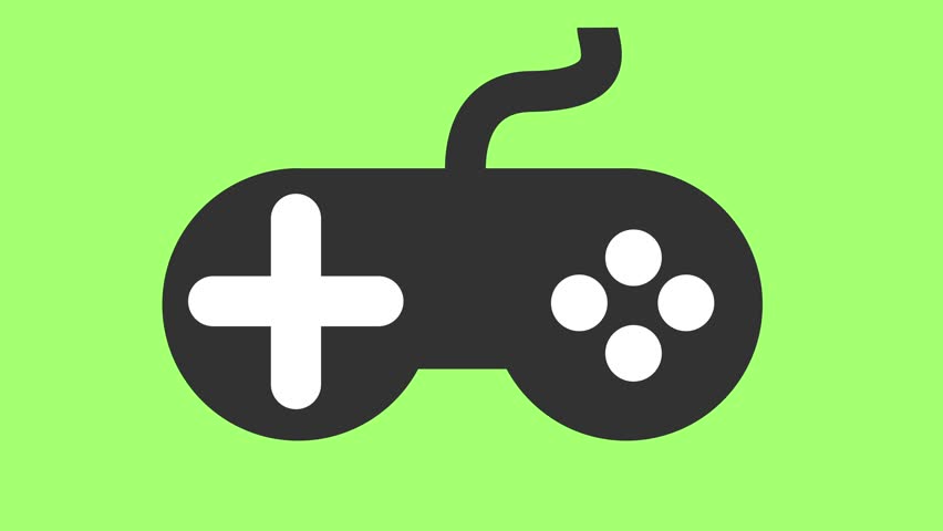 852x480 modern video games controller icon stock footage video - Video Game Controller Drawing