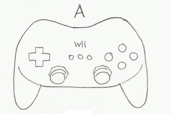 600x403 video game controller - Video Game Controller Drawing
