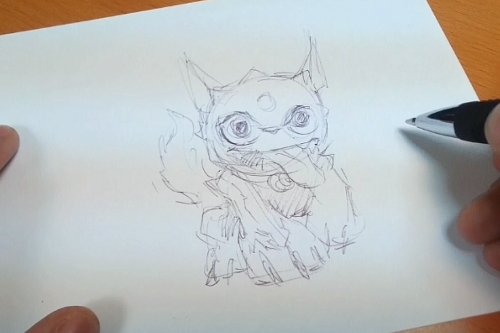 500x333 video game character drawing competition askaboutgames - Video Game Drawings