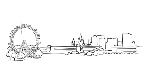 480x270 vienna austria self drawing lines stock video - Vienna Drawing