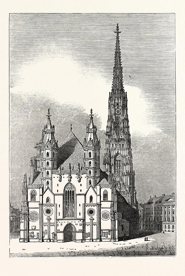 604x900 view of st stephens church at vienna drawing - Vienna Drawing