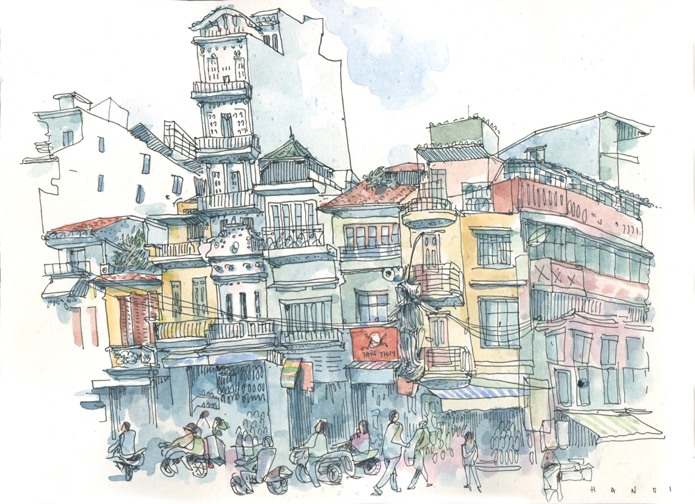 1000x725 portland sketcher fantastic vietnam - Vietnam Drawing