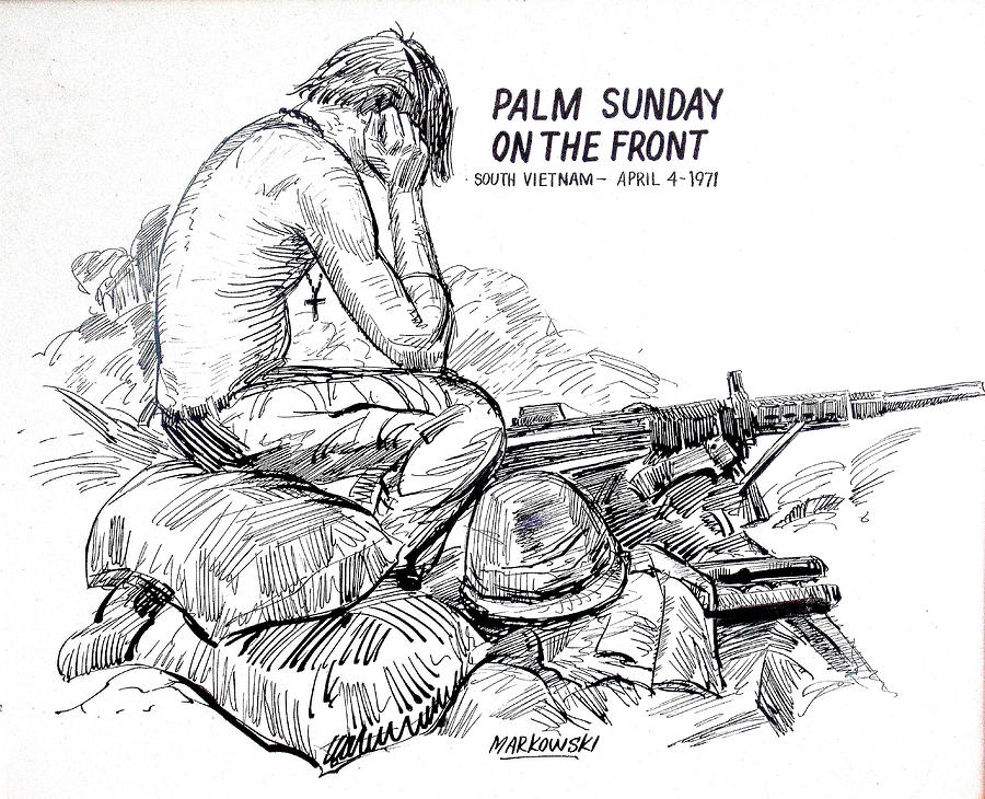 900x730 south vietnam veteran drawing - Vietnam Drawing