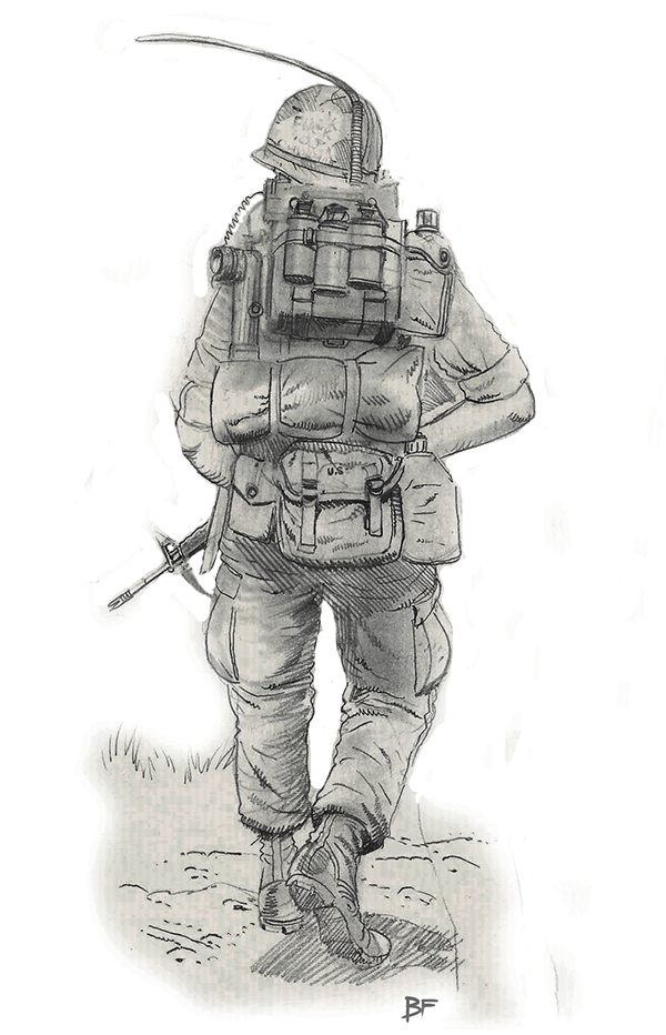 600x932 vietnam drawing soldier for free download - Vietnam Drawing