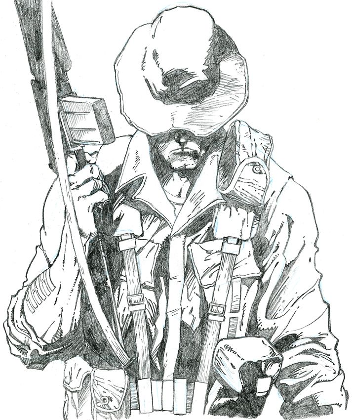 713x850 vietnam drawing free download - Vietnam Soldier Drawing