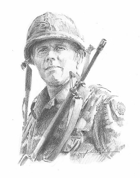 472x600 vietnam war soldier drawing - Vietnam Soldier Drawing