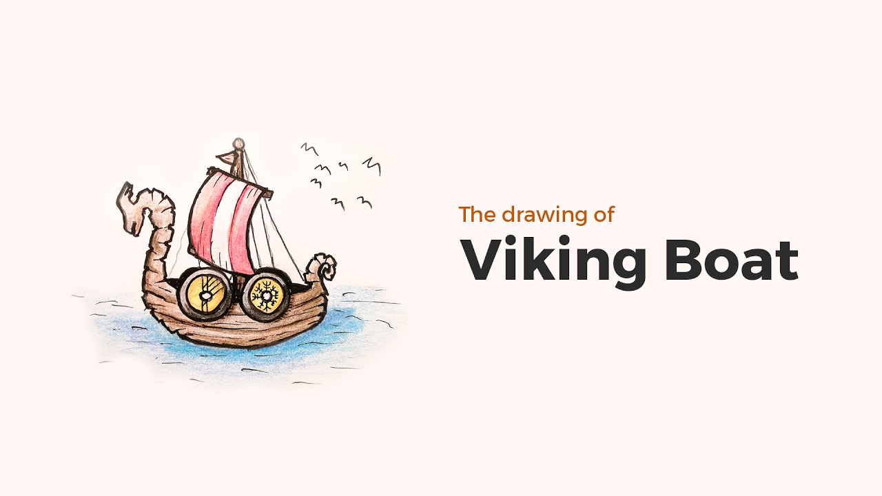 1280x720 drawing of viking boat - Viking Boat Drawing