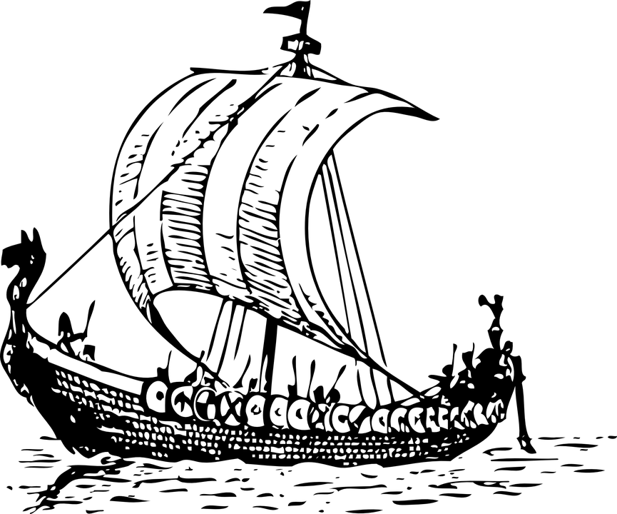 865x720 viking boat drawing transparent png - Viking Boat Drawing